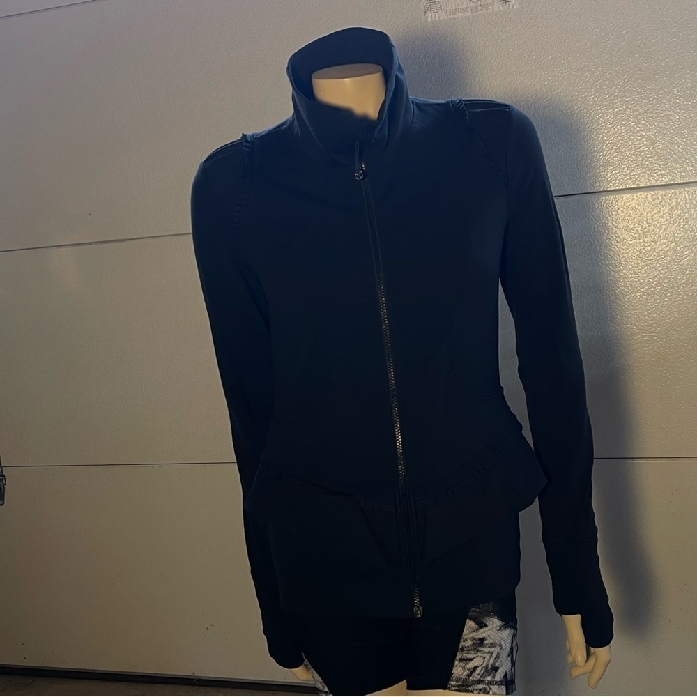 Lululemon City To Yoga Jacket Black Swan Luon Zip Up Athleisure Jacket